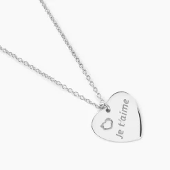 Collier Argent Blanc Sharla