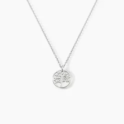 Collier Argent Blanc Sofee Nacre