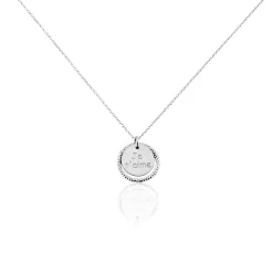 Collier Argent Blanc Vaodez