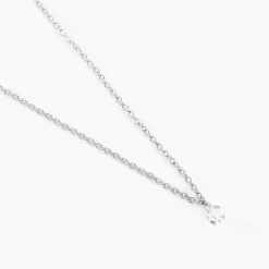 Collier Argent Constantin Argent Blanc Oxyde