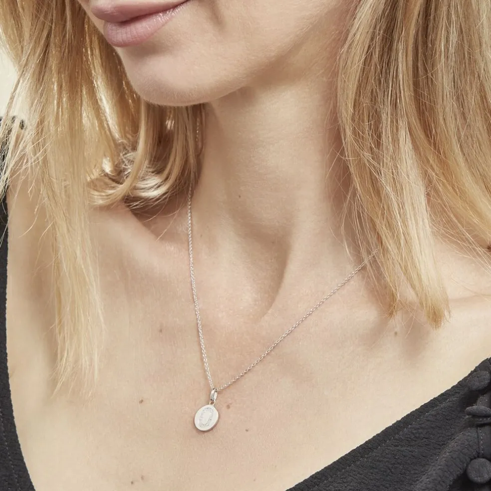 Collier Argent Eugenien Oxydes De Zirconium