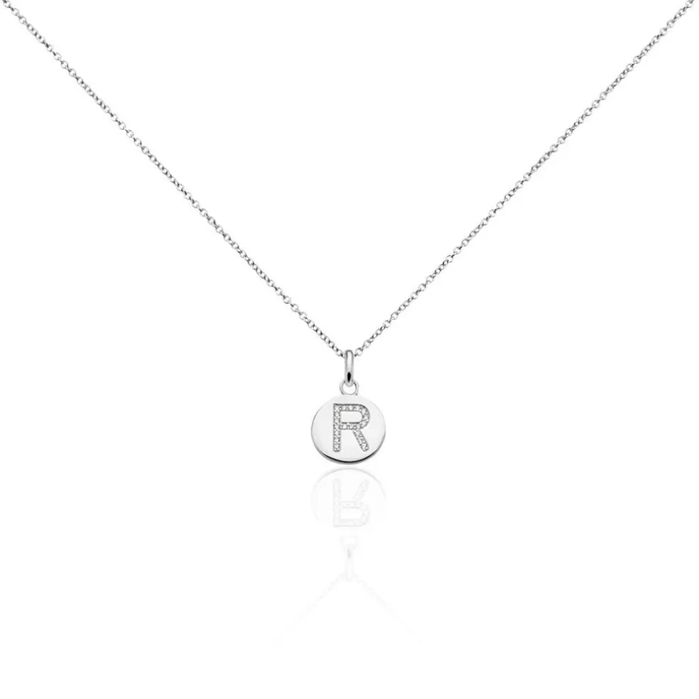 Collier Argent Eugenien Oxydes De Zirconium