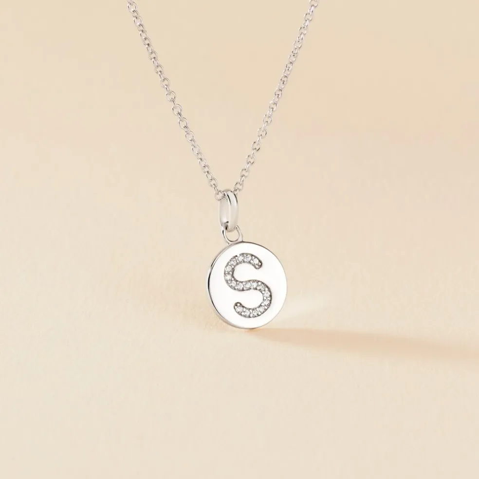 Collier Argent Eugenien Oxydes De Zirconium