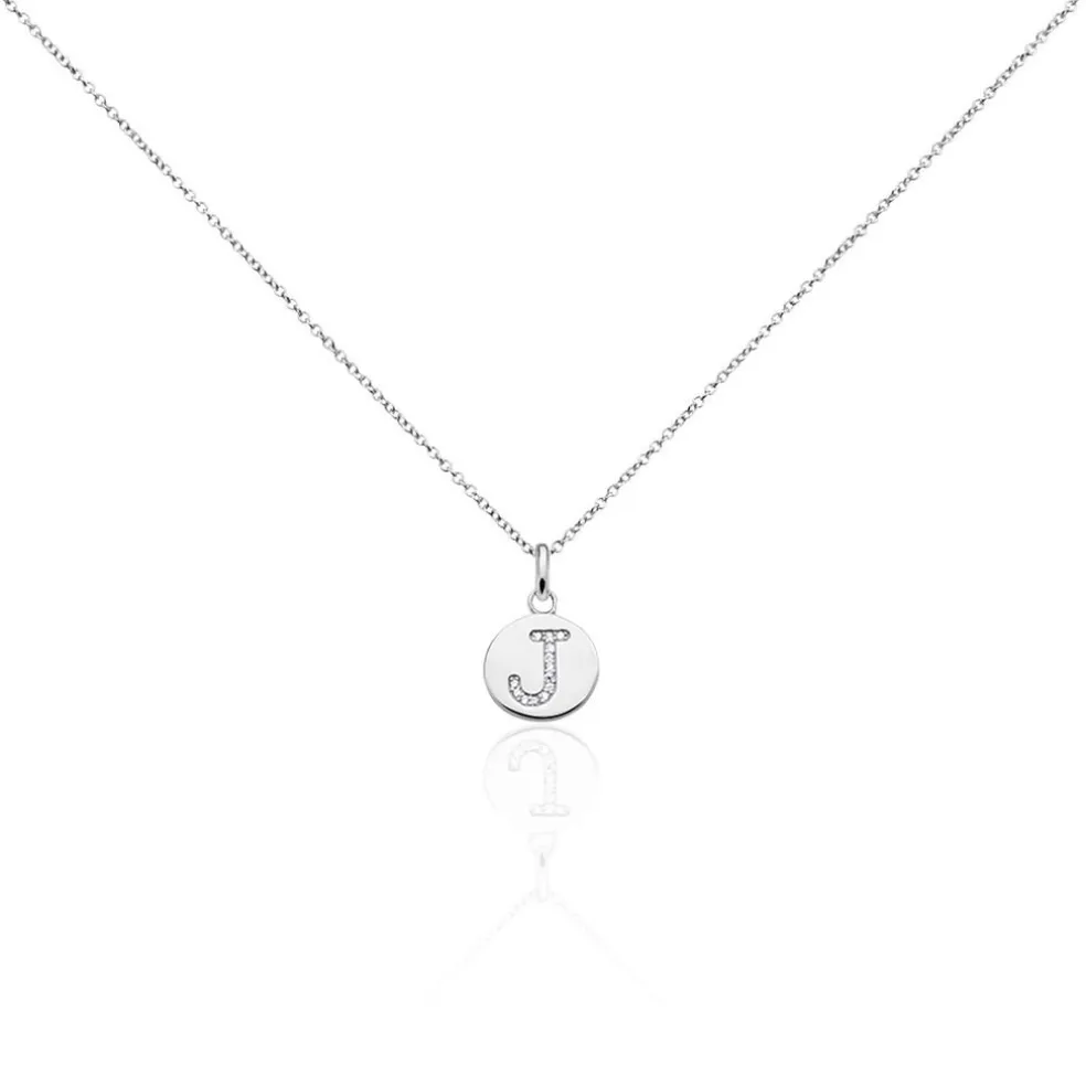 Collier Argent Eugenien Oxydes De Zirconium