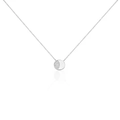 Collier Argent Grissil Oxydes De Zirconium