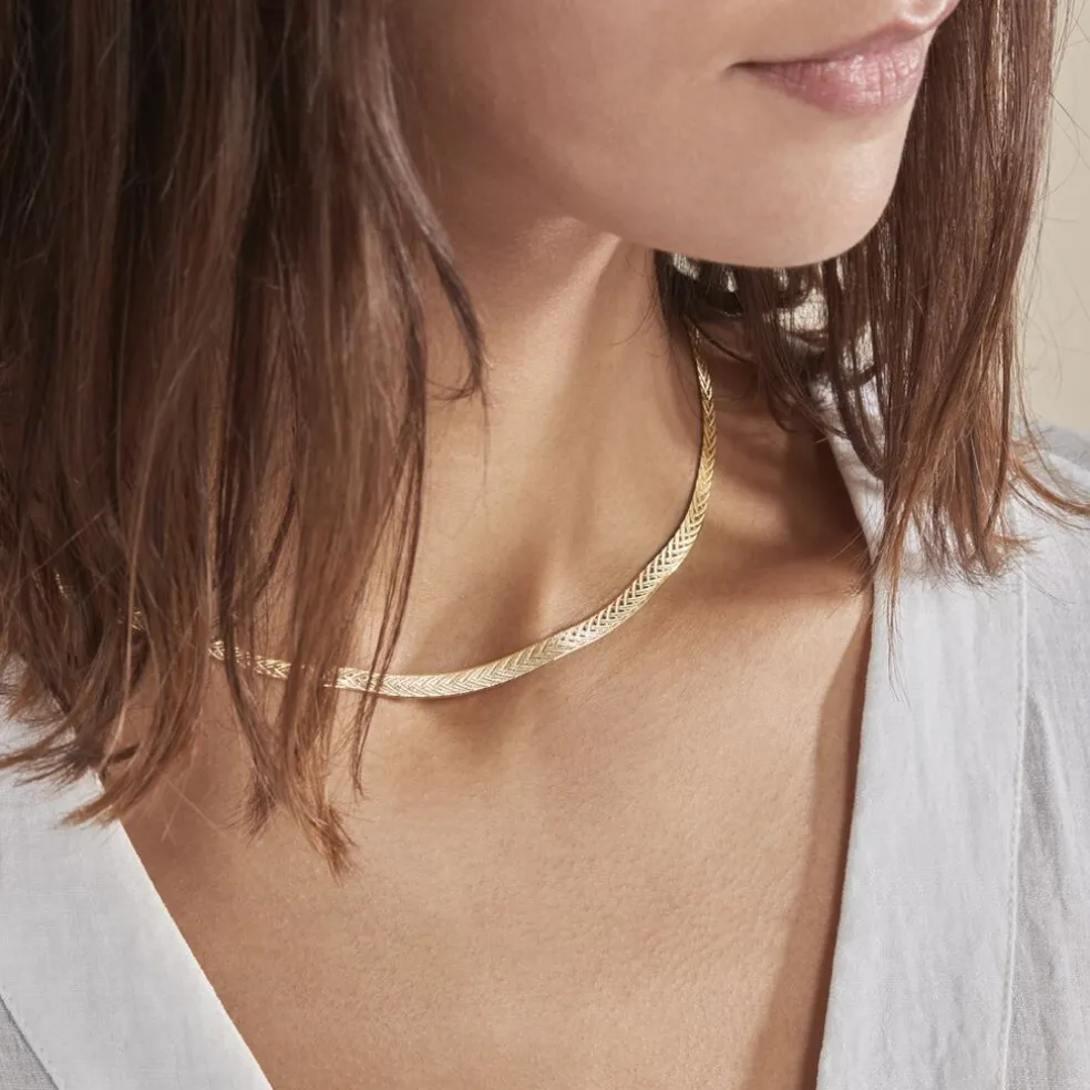 Collier Argent Jaune Alay