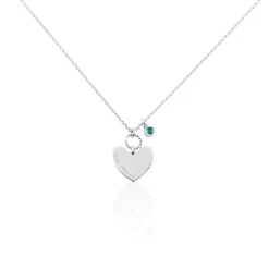 Collier Argent Pero Onyx