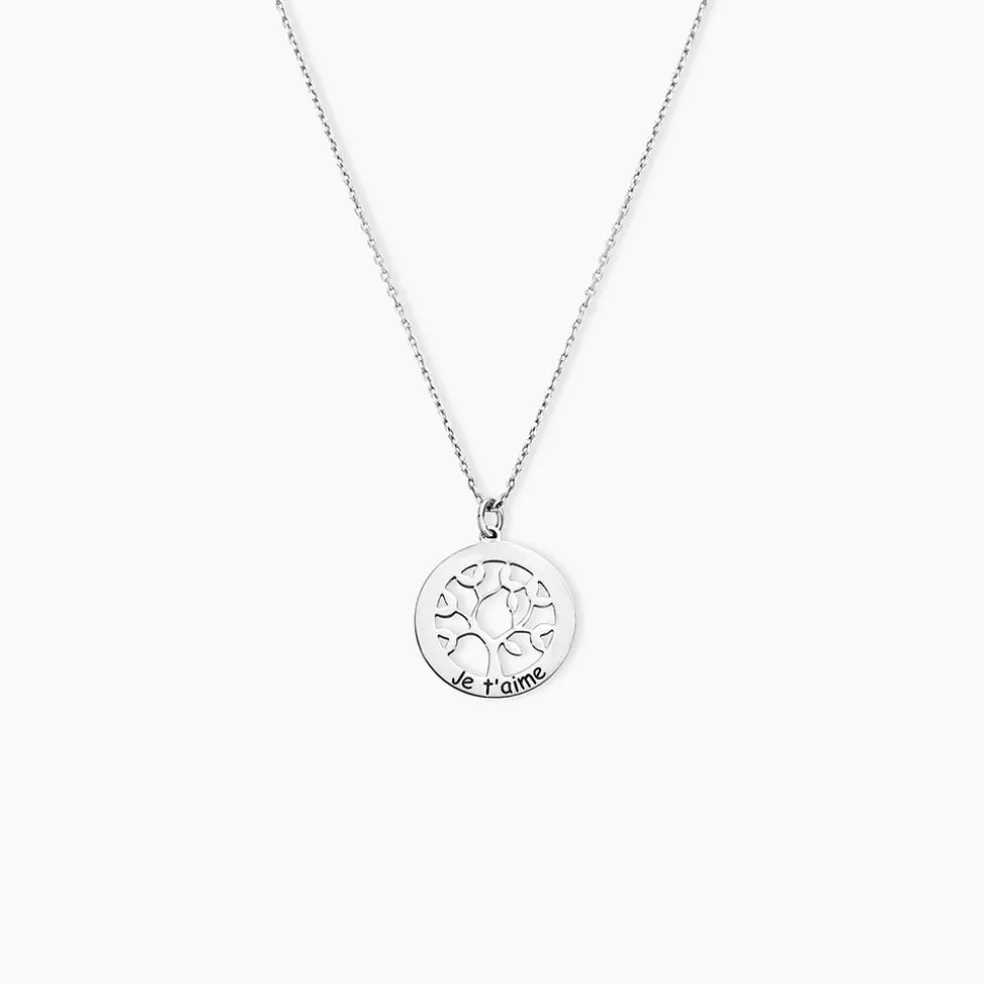 Collier Argent Prew Oxyde De Zirconium