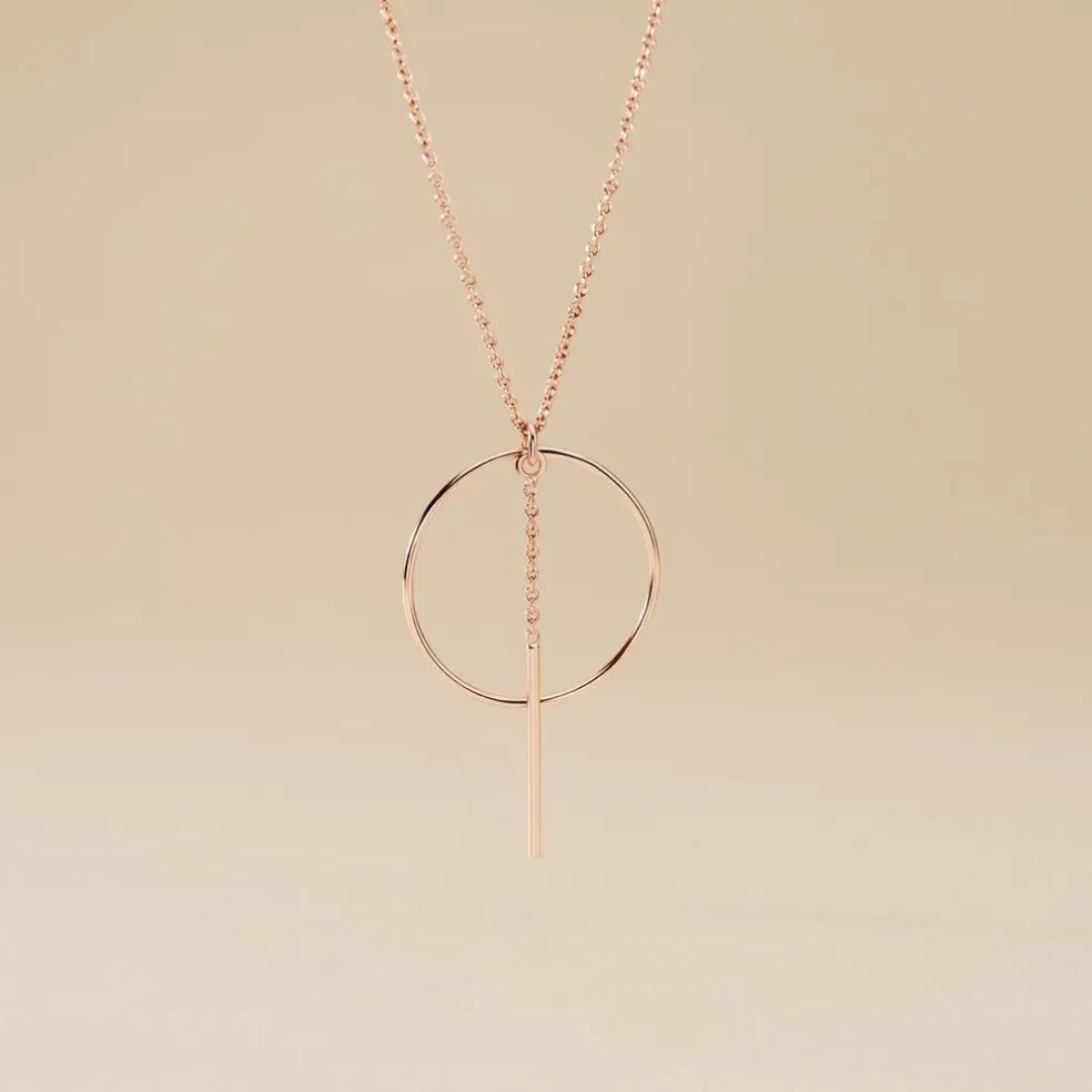 Collier Argent Rose Enissa