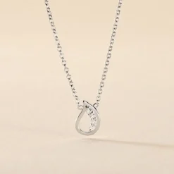 Collier Argent Sylvan Oxydes De Zirconium
