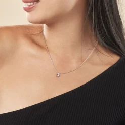 Collier Argent Sylvan Oxydes De Zirconium
