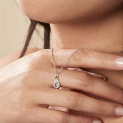 Collier Argent Tania Oxydes De Zirconium