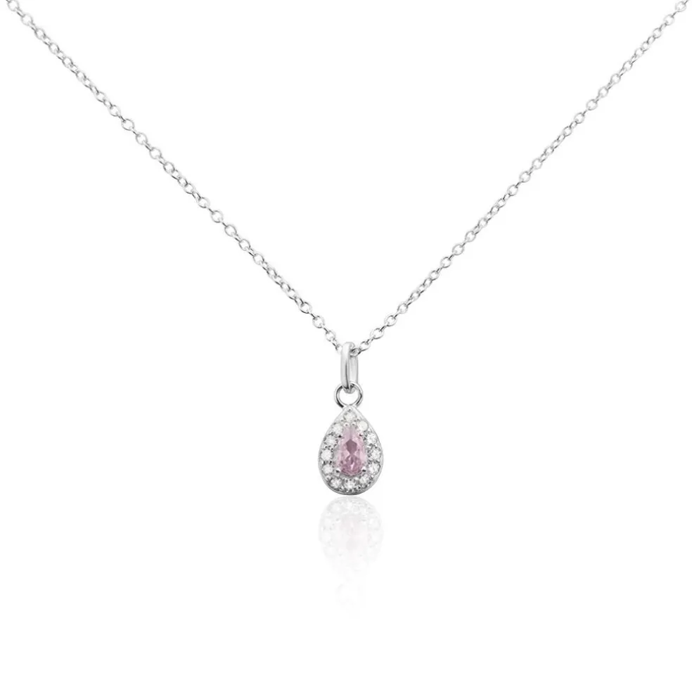 Collier Argent Tania Oxydes De Zirconium