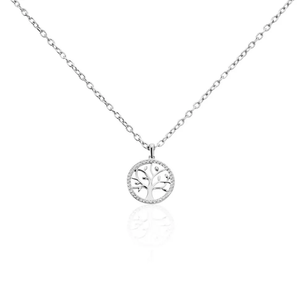 Collier Argent Urcisse Oxydes De Zirconium