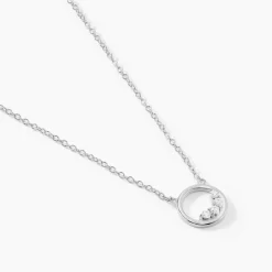 Collier Argent Vivence Oxydes De Zirconium