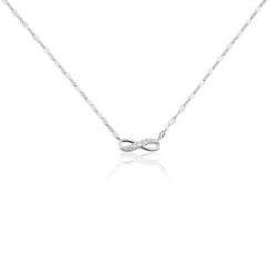 Collier Argent Wendel Oxydes De Zirconium