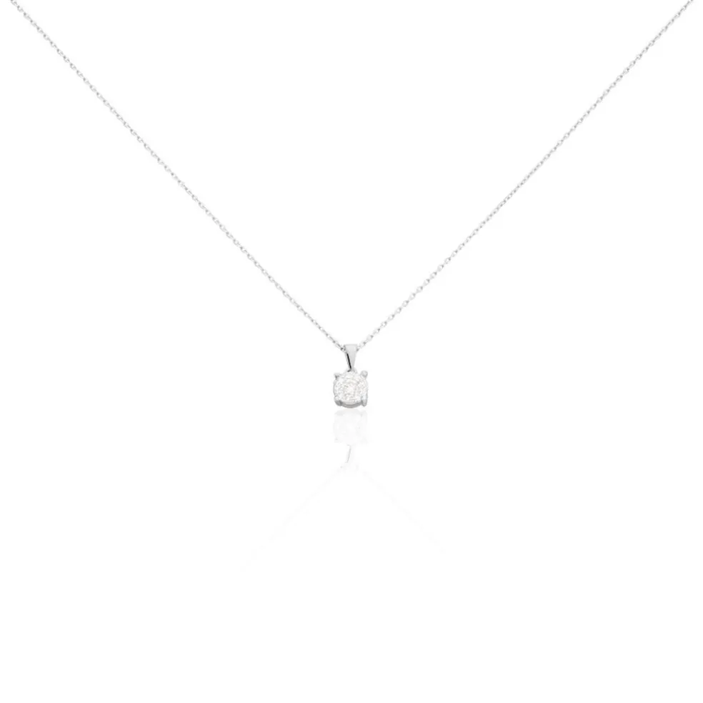 Collier Artemis Or Blanc Diamant