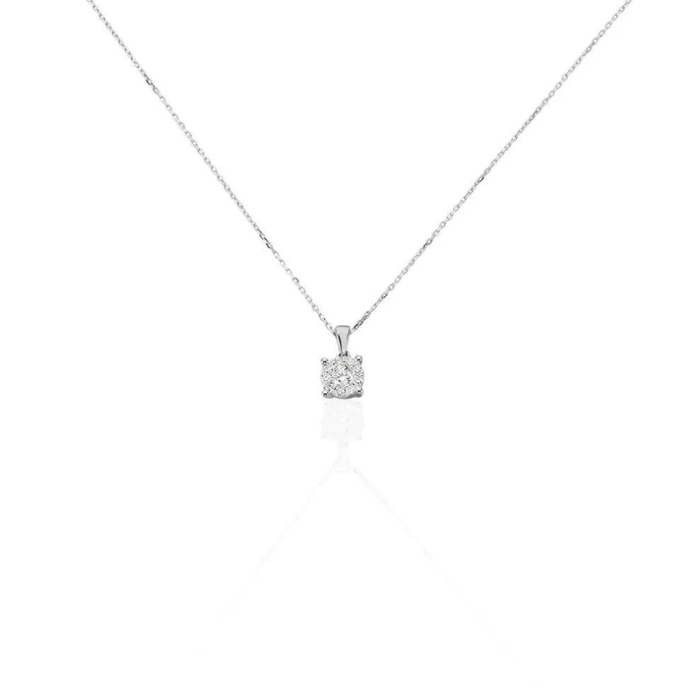Collier Artemis Or Blanc Diamant