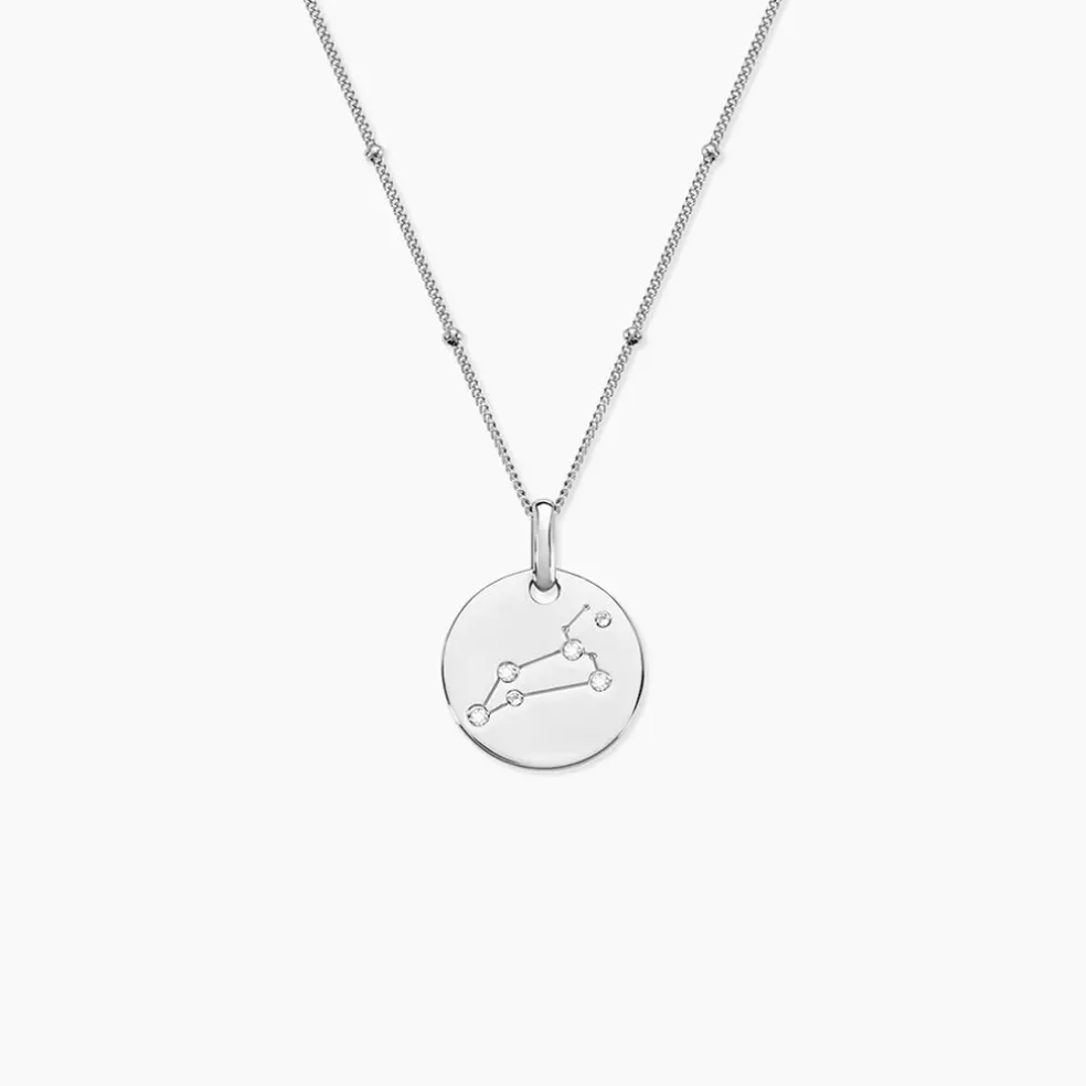 Collier Astr Argent Oxydes De Zirconium