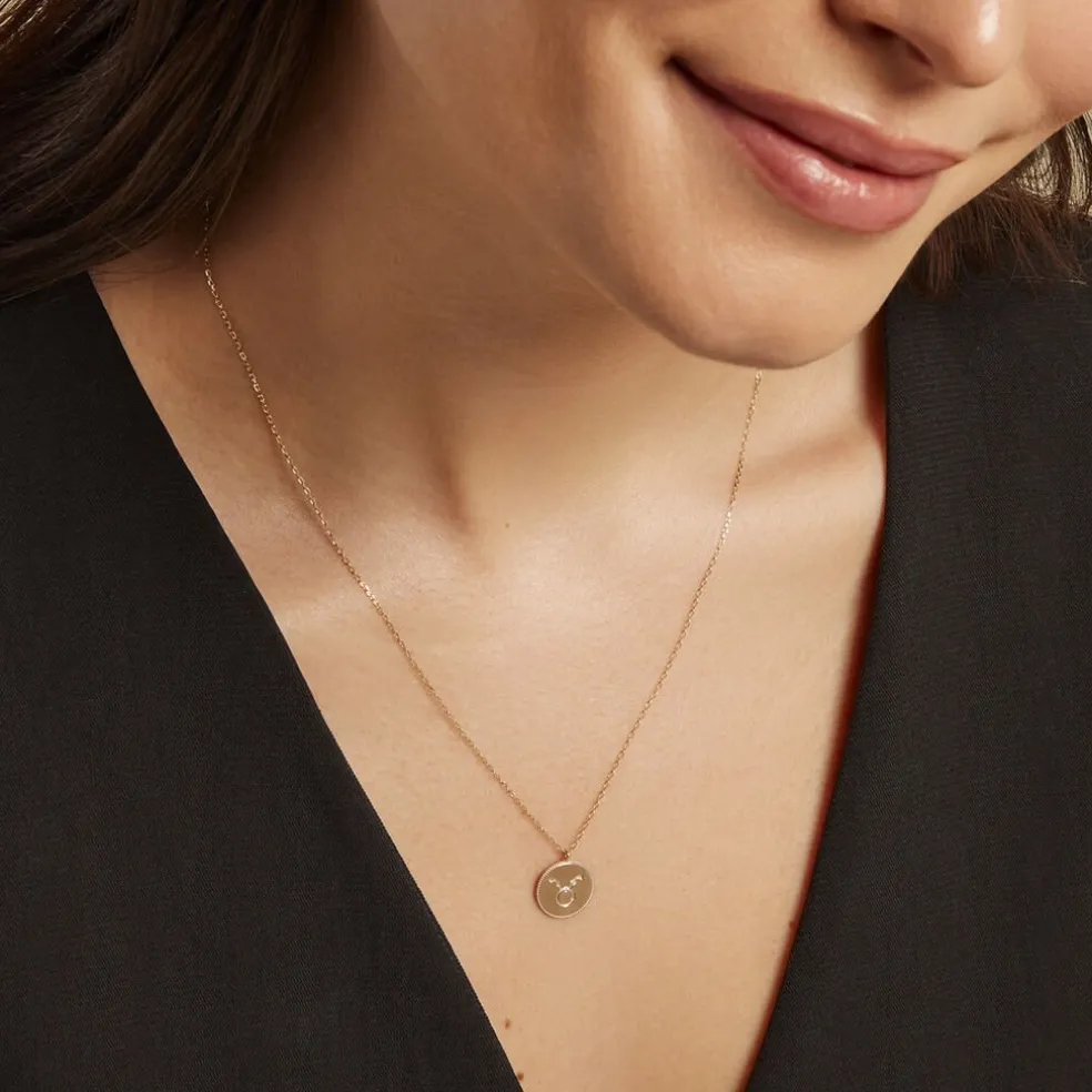 Collier Astrolae Or Jaune Diamant