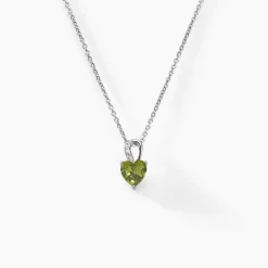 Collier Atieno Argent Blanc Oxyde De Zirconium