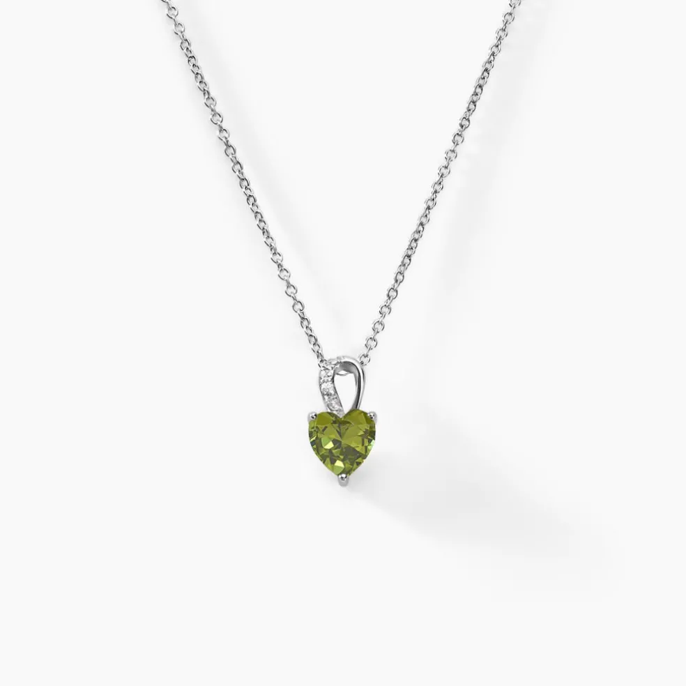 Collier Atieno Argent Blanc Oxyde De Zirconium