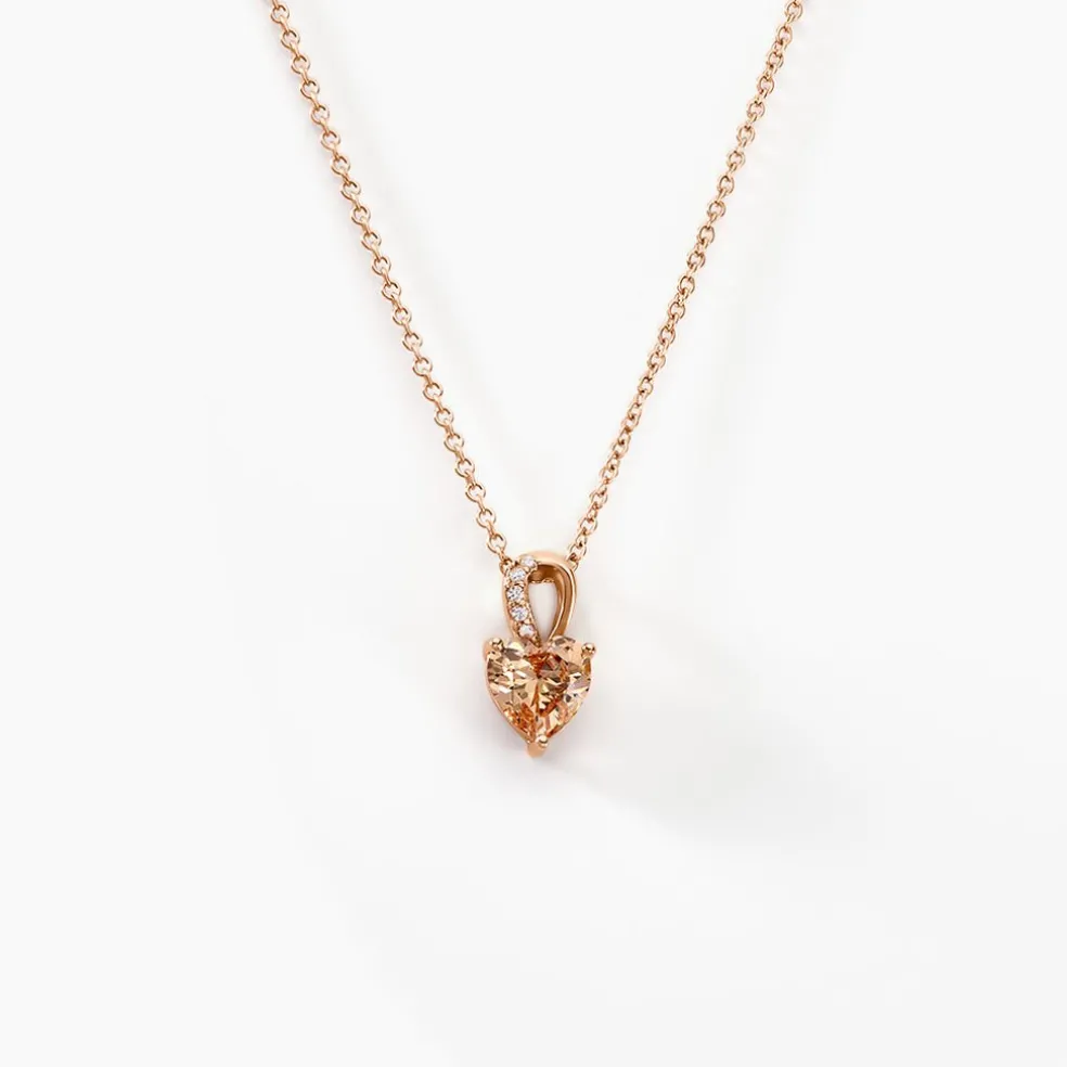 Collier Atieno Argent Rose Oxyde De Zirconium