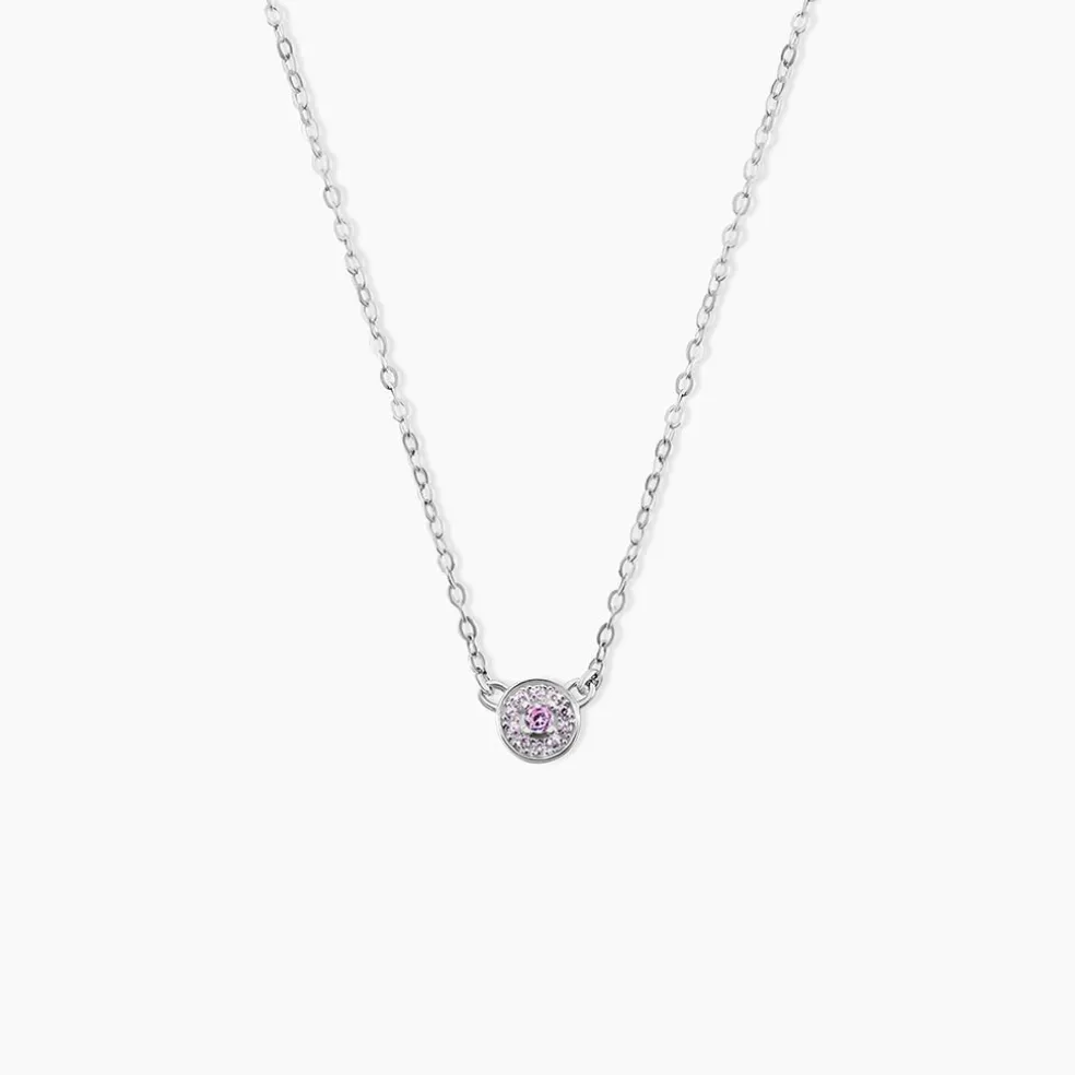 Collier Auxana Argent Blanc Oxyde De Zirconium