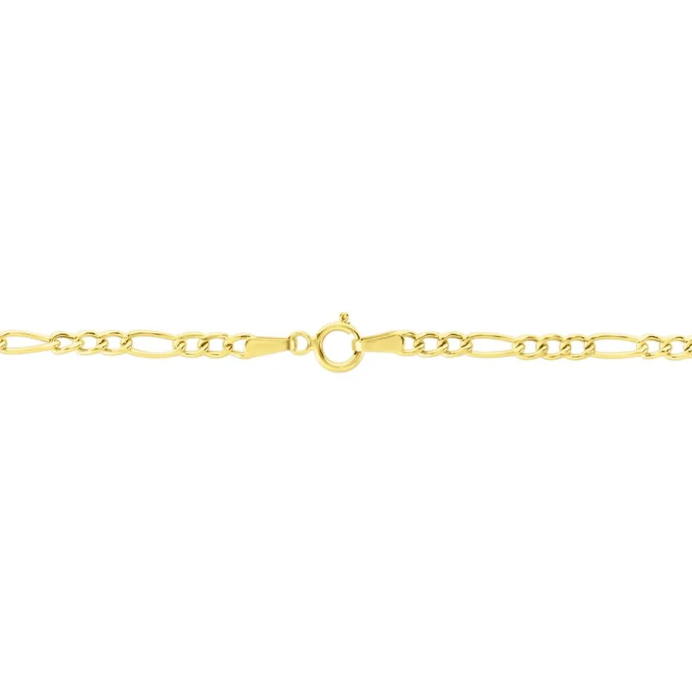 Collier Cameo Maille Alternée 1/3 Or Jaune