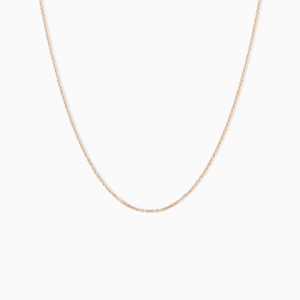 Collier Claudine Argent Rose