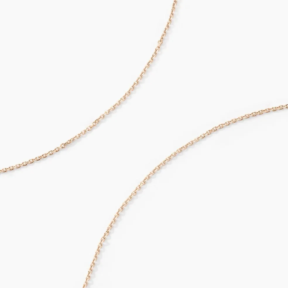 Collier Claudine Argent Rose