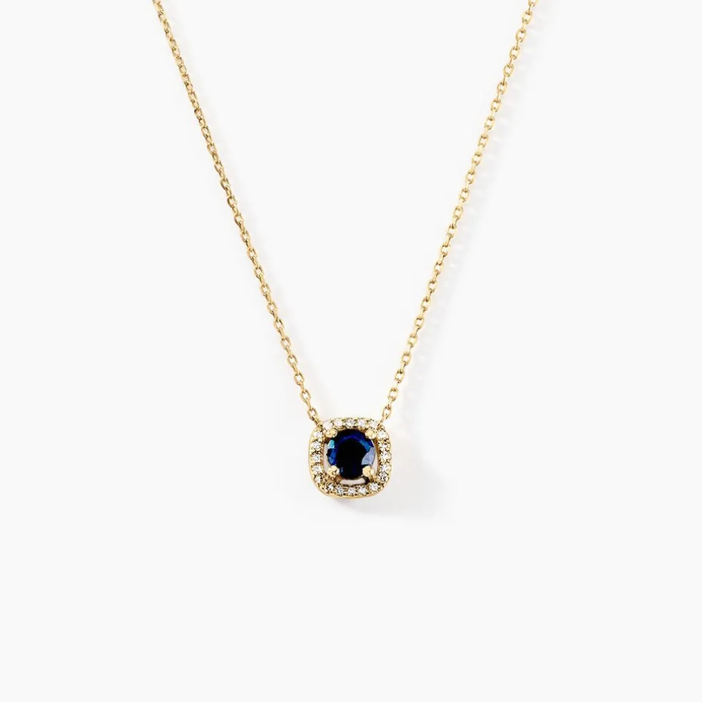 Collier Cosimo Or Jaune Saphir Diamant