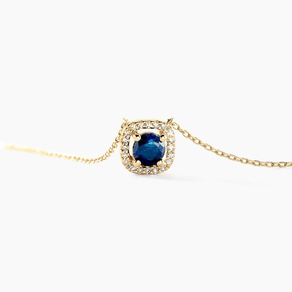 Collier Cosimo Or Jaune Saphir Diamant