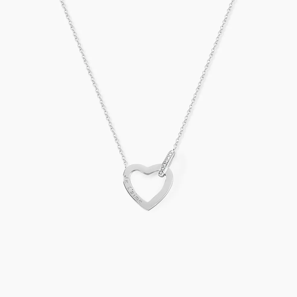 Collier Elanda Argent Blanc Oxyde De Zirconium