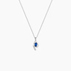 Collier Emotion Or Blanc Saphir Diamant
