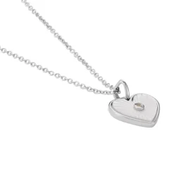 Collier Erina Argent Blanc Nacre Oxyde De Zirconium