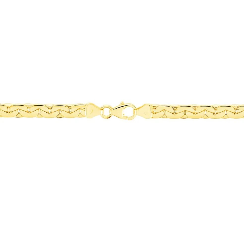 Collier Ivy Maille Haricot Or Jaune