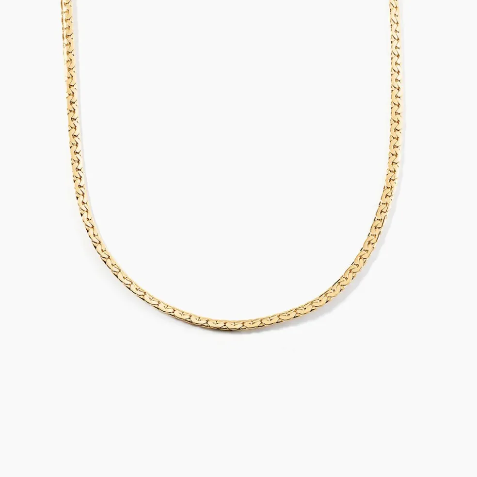 Collier Ivy Maille Haricot Or Jaune