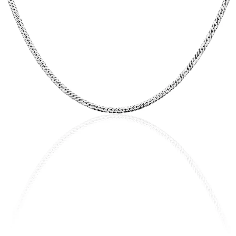 Collier Izel Maille Anglaise Or Blanc
