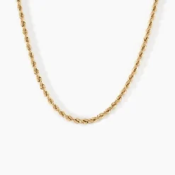 Collier Jerry Maille Corde Or Jaune