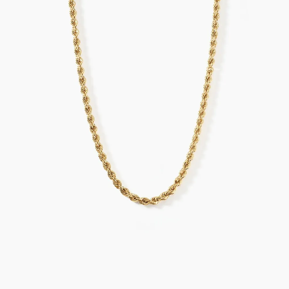 Collier Jerry Maille Corde Or Jaune