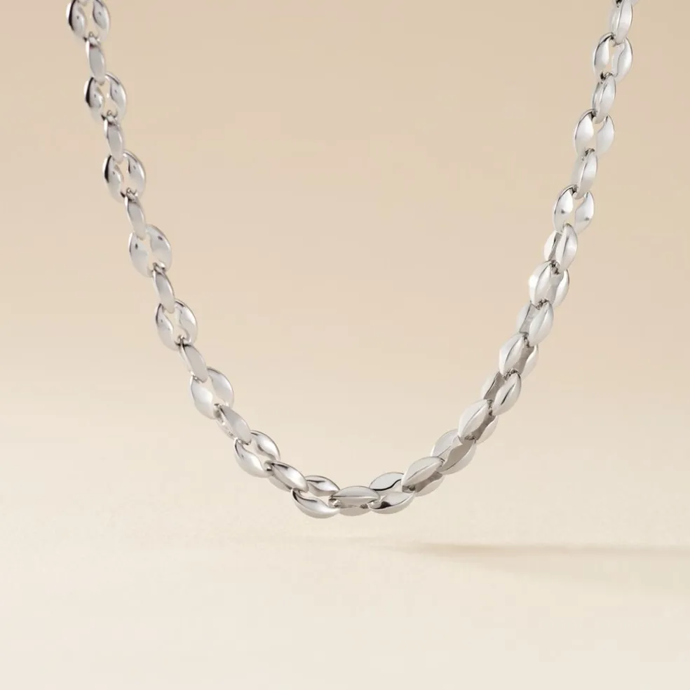 Collier Jourdan Homme Mikeno Acier Blanc