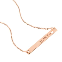 Collier Kamile Argent Rose
