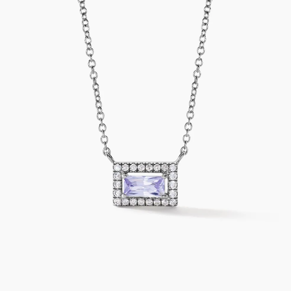 Collier Laurine Argent Blanc Oxyde De Zirconium