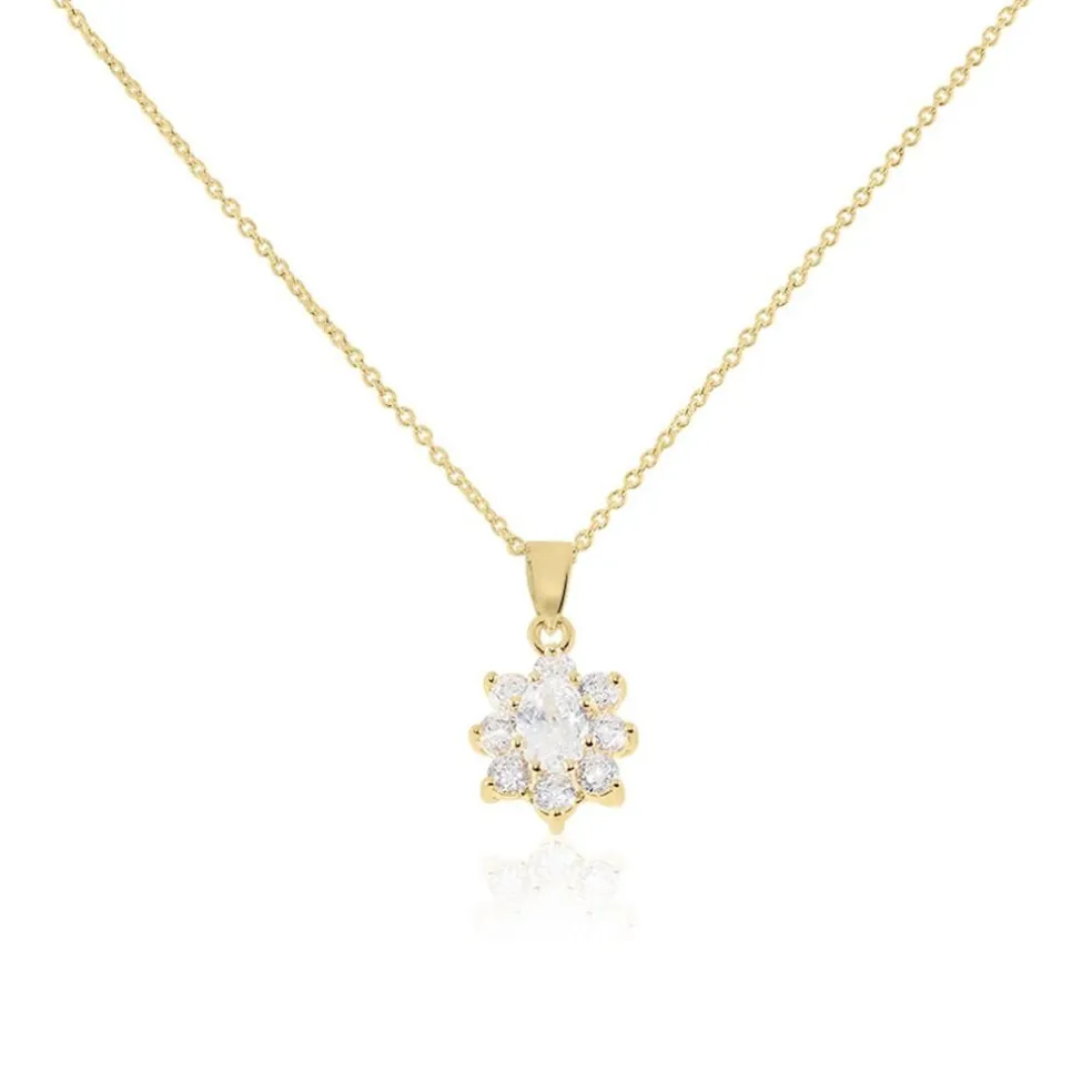 Collier Lisea Plaqué Or Oxydes De Zirconium