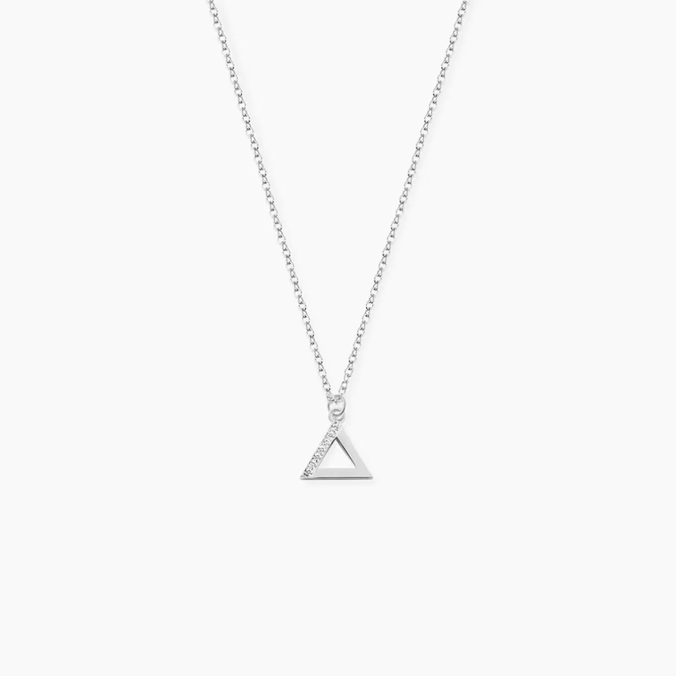 Collier Lorena Argent Blanc Oxyde De Zirconium