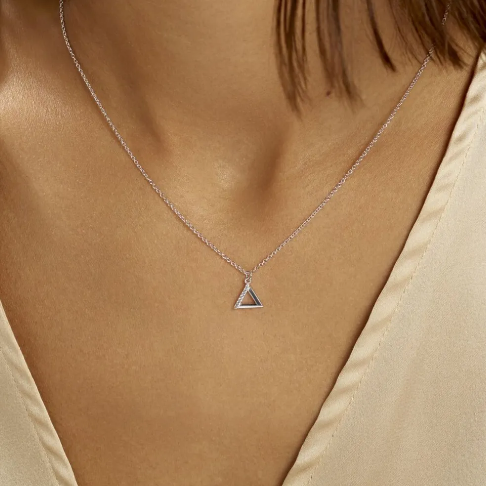 Collier Lorena Argent Blanc Oxyde De Zirconium