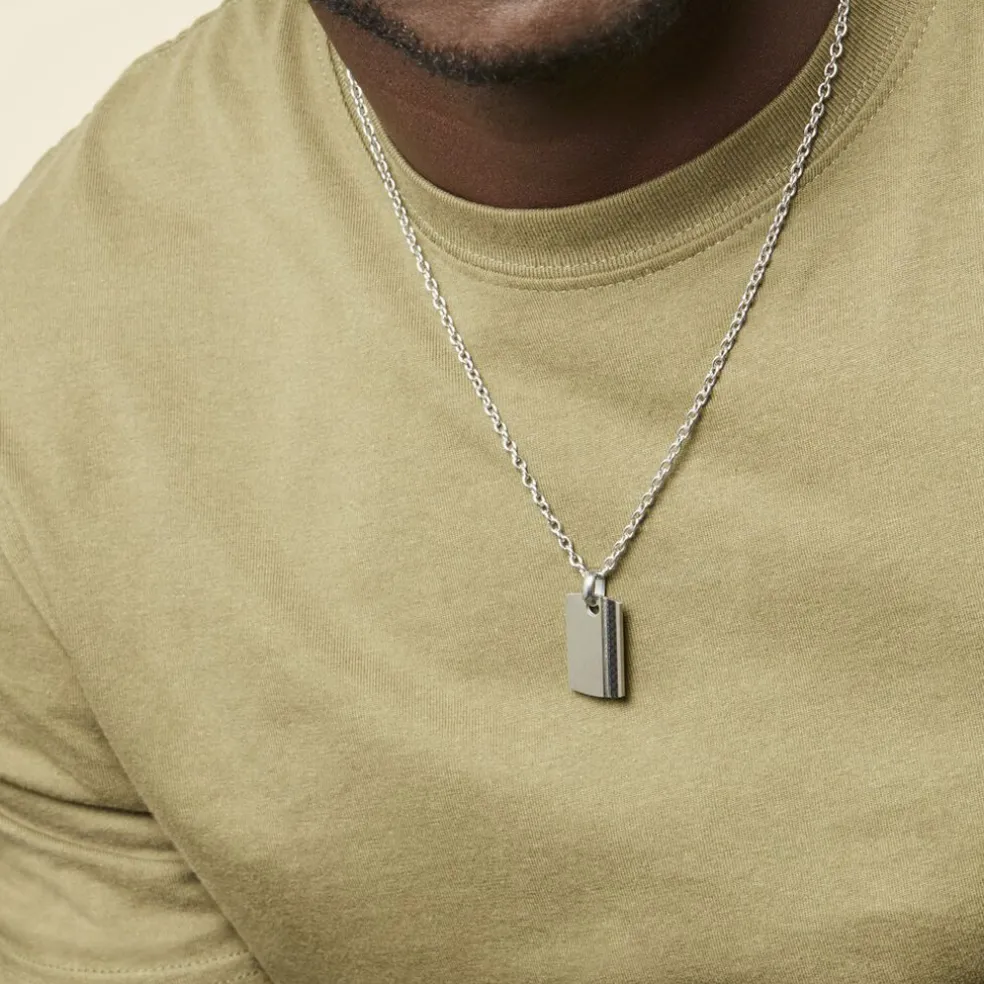 Collier Lovaina Acier Blanc