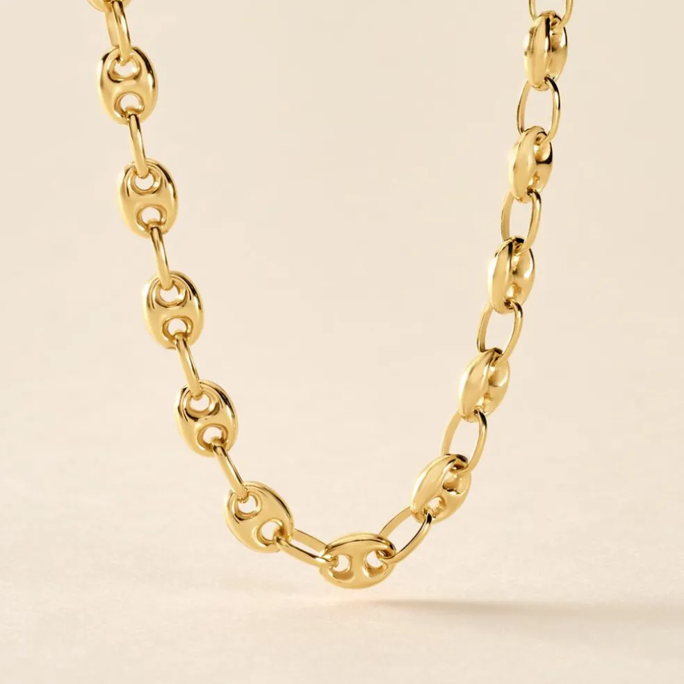 Collier Maille Dami Maille Grain De Cafe Or Jaune