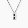 Collier Messy Acier Blanc